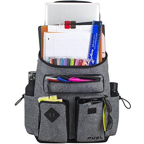 Fuel Multi-Pocket Cargo Backpack With High Capacity Top-Loader Entry, Gray Static Dots/Black #TOP4