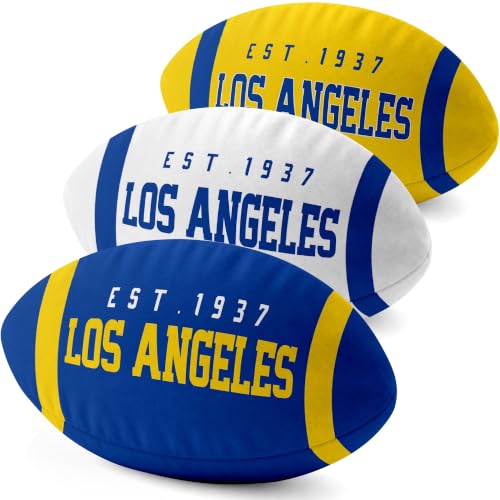 Image of ANTKING Los Angeles R Throw Pillow Custom Name Number for Men Boy Gifts | Personalized Gift for Youth for Birthday Christmas