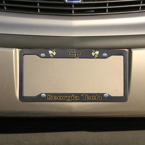 NCAA Georgia Tech Yellow Jackets Plastic License Plate Frame - Black
