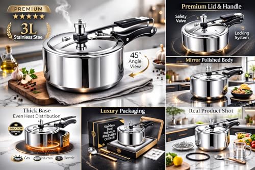 Olla a presión Acero inoxidable 3 L miniatura 5