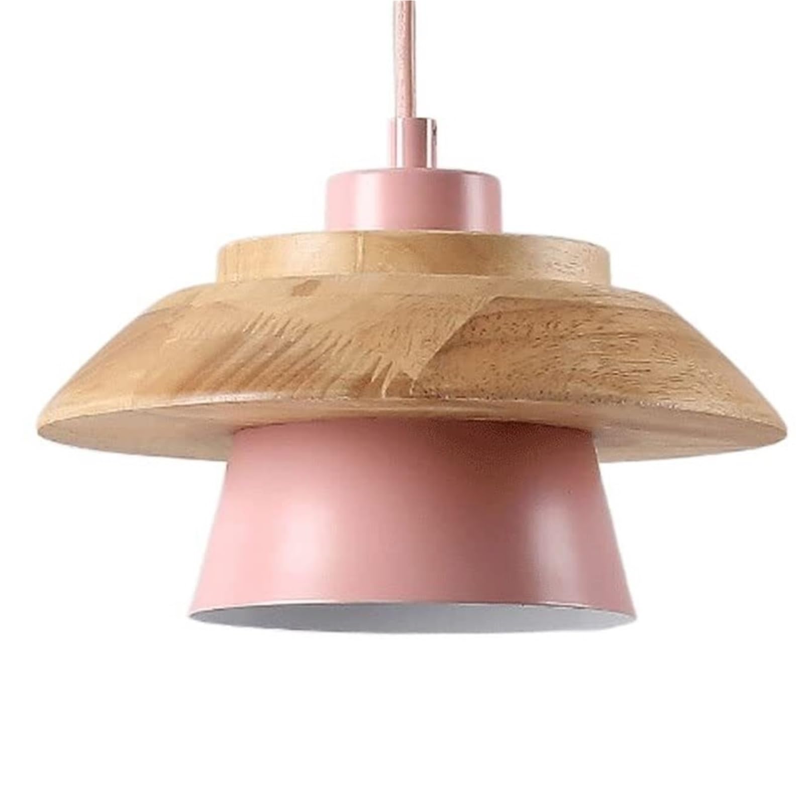 KHUKHU Nordic Wooden Chandeliers Light Art Deco Pendant Light E27 Base Hanging Lights Restaurant Pendant Lights Pendant Light Fixture Bedroom Bar Balcony Aisle Living Room(A)