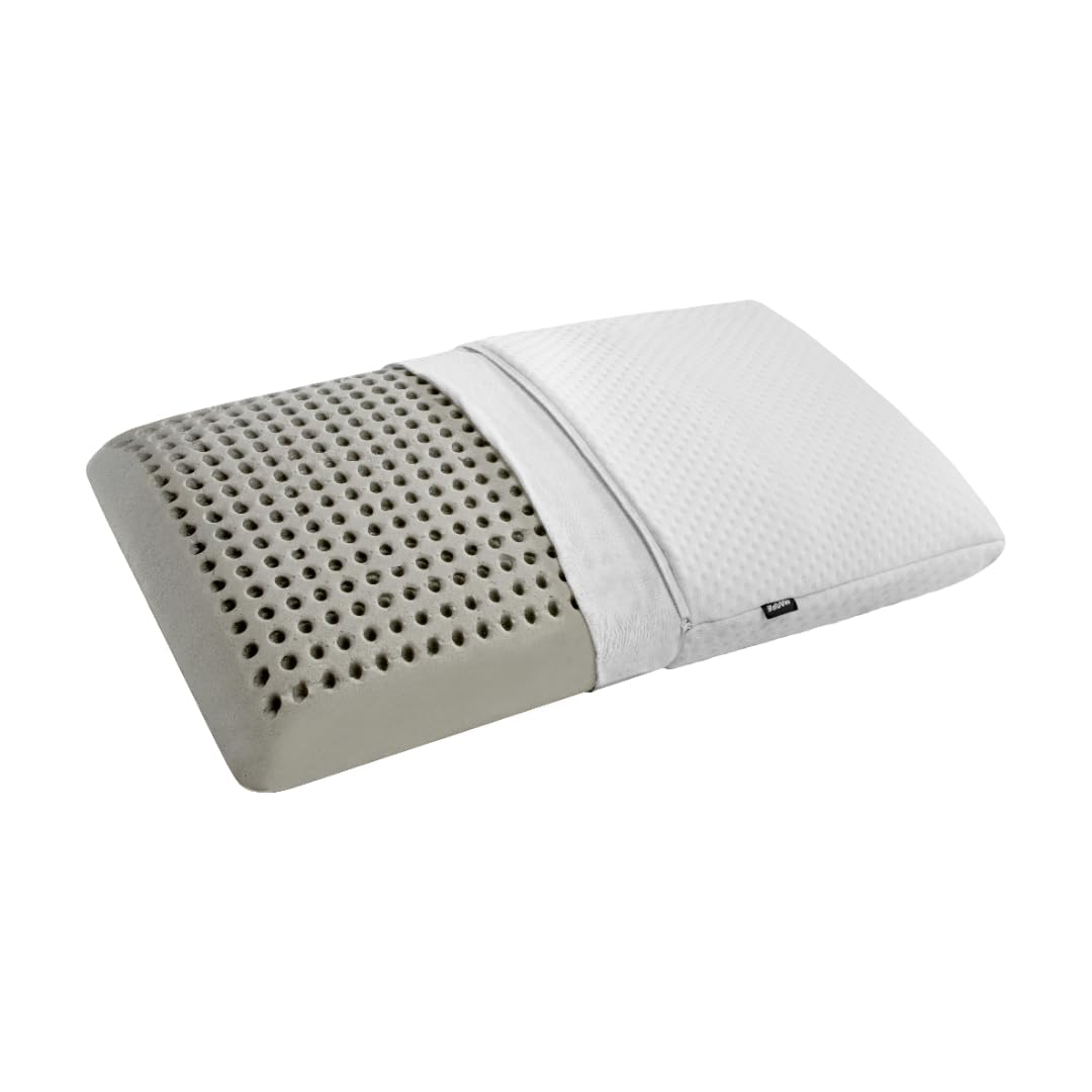Piumer – Almohada Viscoelástica Firme Marpe Descanso 90 cm | Núcleo Moldeado y Perforado | Funda Desenfundable con Cremallera | Transpirable y Ergonómica (90 cm)