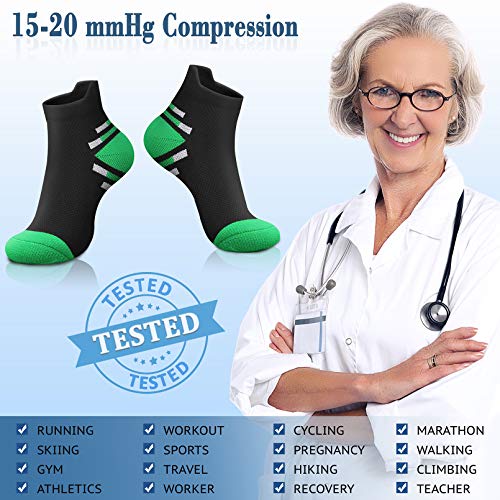 Image of CHARMKING Compression Socks for Women & Men Circulation 15-20 mmHg is Best for Athletic Running Cycling Nurse Daily Wear