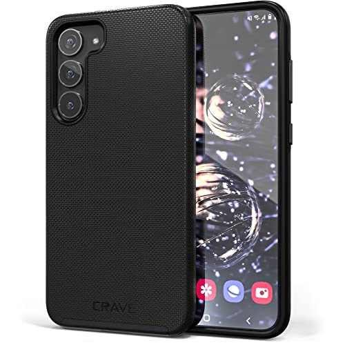 Image of Crave for Samsung Galaxy S23 Plus Case, Shockproof Protection Dual Layer Case for Samsung Galaxy S23 Plus (6.6 inch) - Black