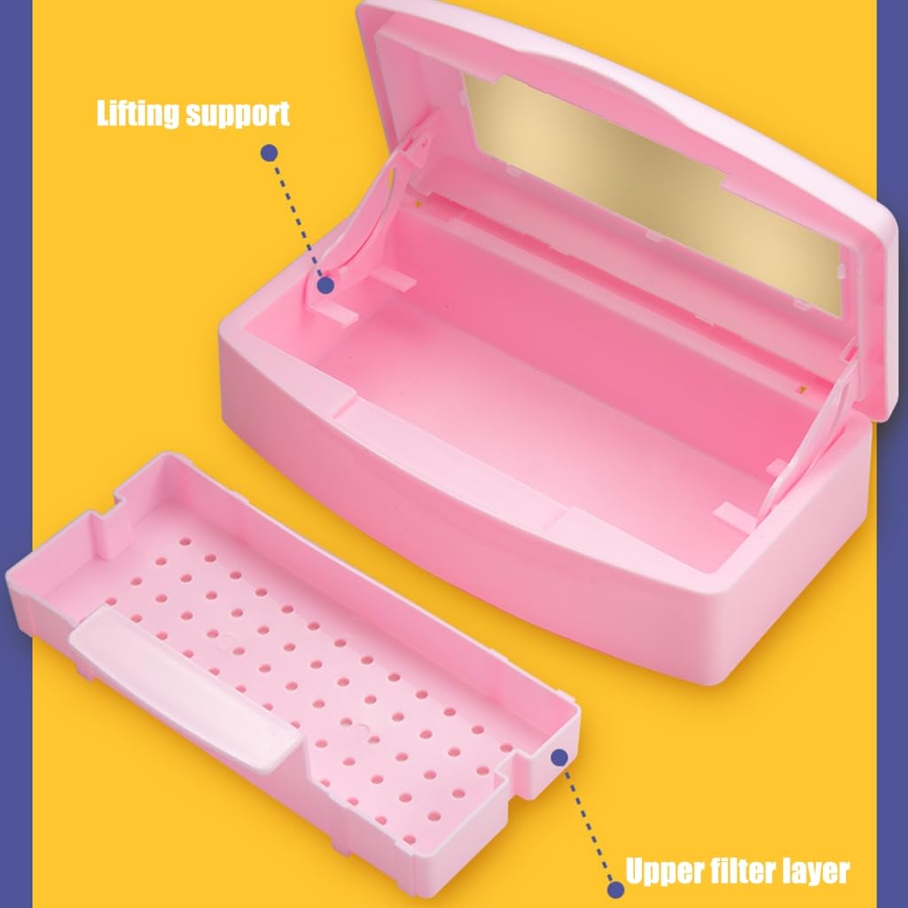 Sterilizations Tray Nail Tool Disinfects Box Cleaning Box Manicure Tools