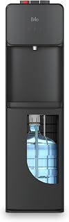 Brio 130 Series CLBL130 Bottom Load 5 Gallon Water Cooler - Hot Room Cold Dispenser, Child Lock, Energy Star Black