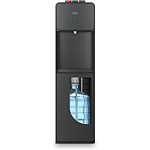 Brio 130 Series Bottom Load Water Cooler Dispenser for 5 Gallon Bottles, Hot, Room &amp; Cold, Great for Home or Office, Child Safety Lock, Empty Bottle Alert, Energy Star 3.0, Black