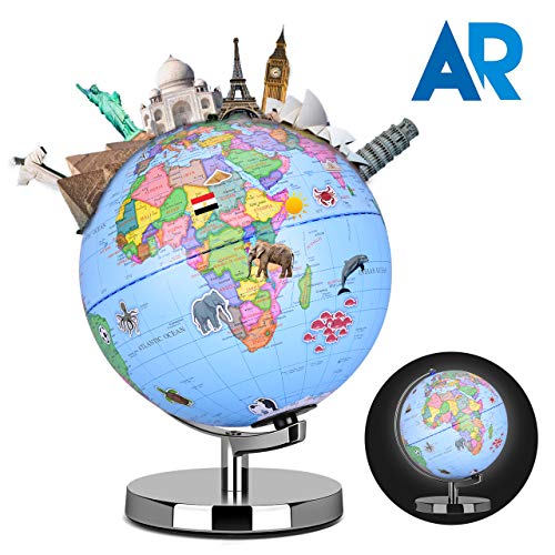 Smart Globe - Augmented Reality Educational World Geography, AR App Experience, Up to