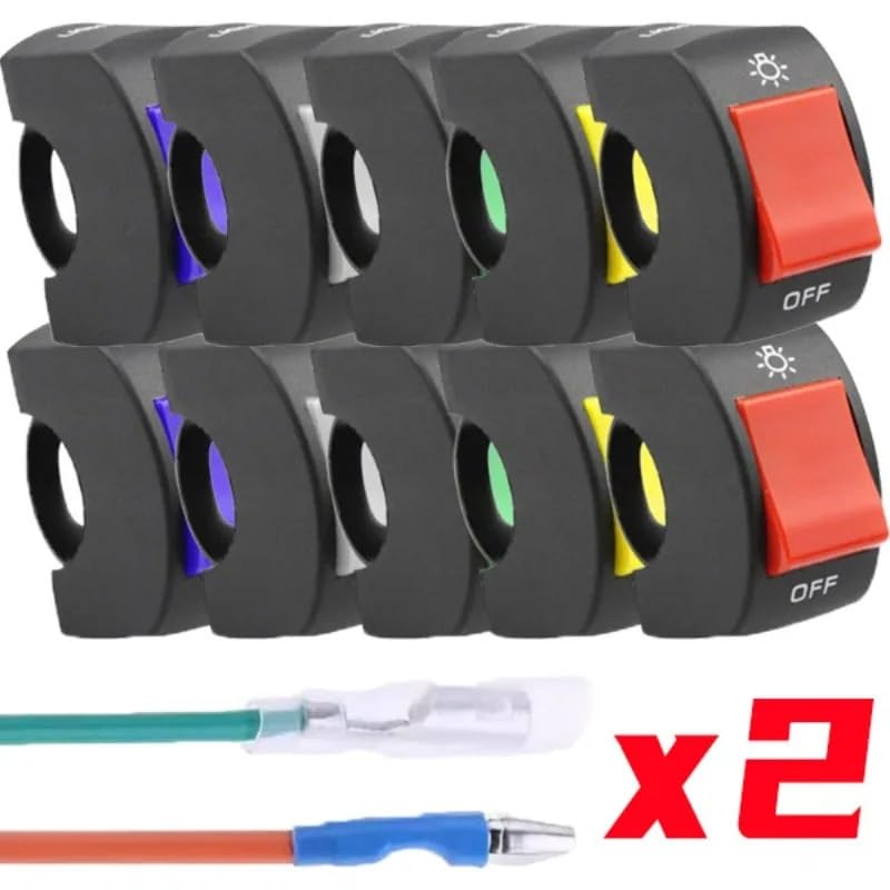 Phares moto en panne de commande résolvez le problème avec cet interrupteur guidon 2pcs - 7