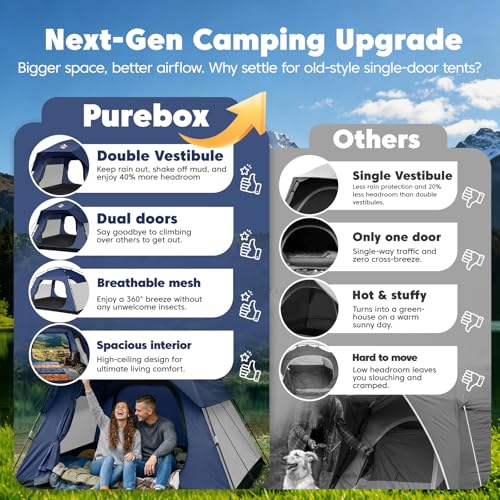 Purebox 4 Person Pop Up Tent