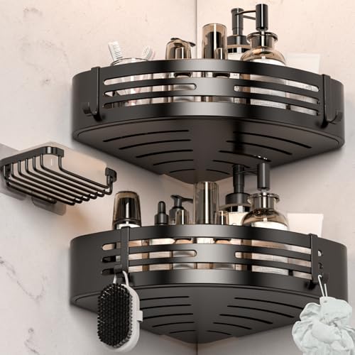 Reviews de Esquinero para baño - 5 favoritos. 46 HAWOO Repisas para Baño, Esquinero para Baño Regadera, Estantes Ducha de Aluminio Espacial, Organizador Sin Taladros,con Ganchos, Colgante para Pared Accesorios Bano para...