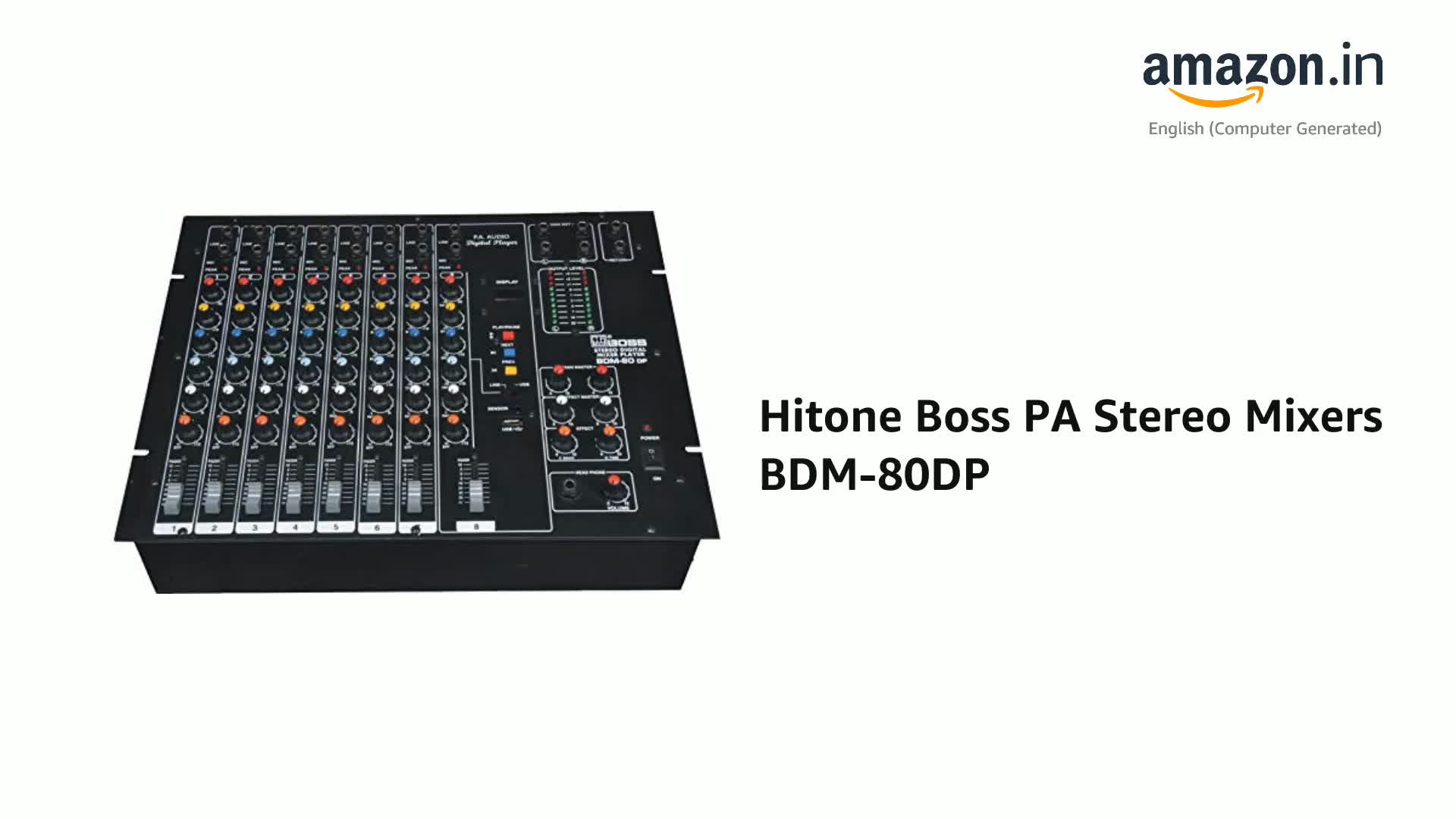 Hitone Boss PA Stereo Mixers BDM-80DP : Amazon.in: Musical Instruments