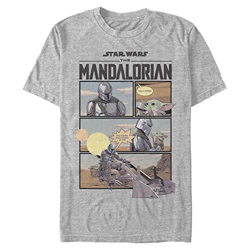 T-Shirt Mando Comic Star Wars Homme en coton à col rond
