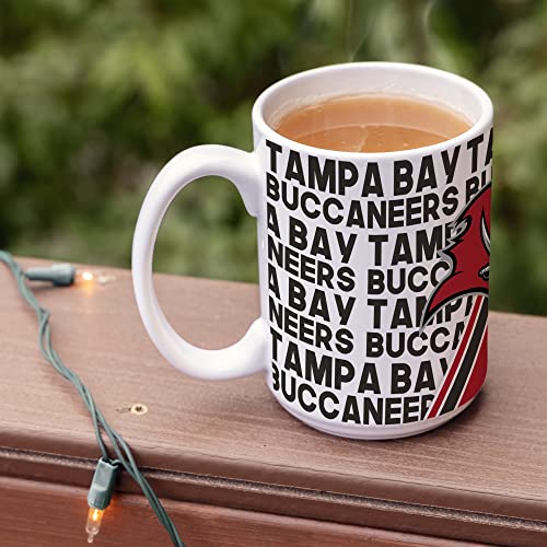 Image of Rico Industries NFL Football 15 oz White Ceramic Mug
