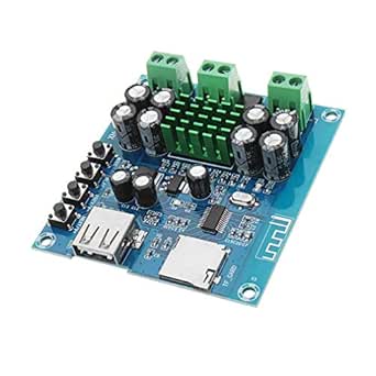 DollaTek 2.1-kanaals Bluetooth versterkerkaart, 220W × 2 350 W, 12 V-38 V, audio-vermogensversterkermodule ondersteunt app-controle, ondersteunt AUX-ingangen DollaTek 2.1-kanaals Bluetooth versterkerkaart, 220W × 2 350 W, 12 V-38 V, audio-vermogensversterkermodule ondersteunt app-controle, ondersteunt AUX-ingangen