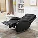 gridinlux. Sillón Relax Extra Acolchado Levanta Personas Negro. Elevación Automática con Mando,...