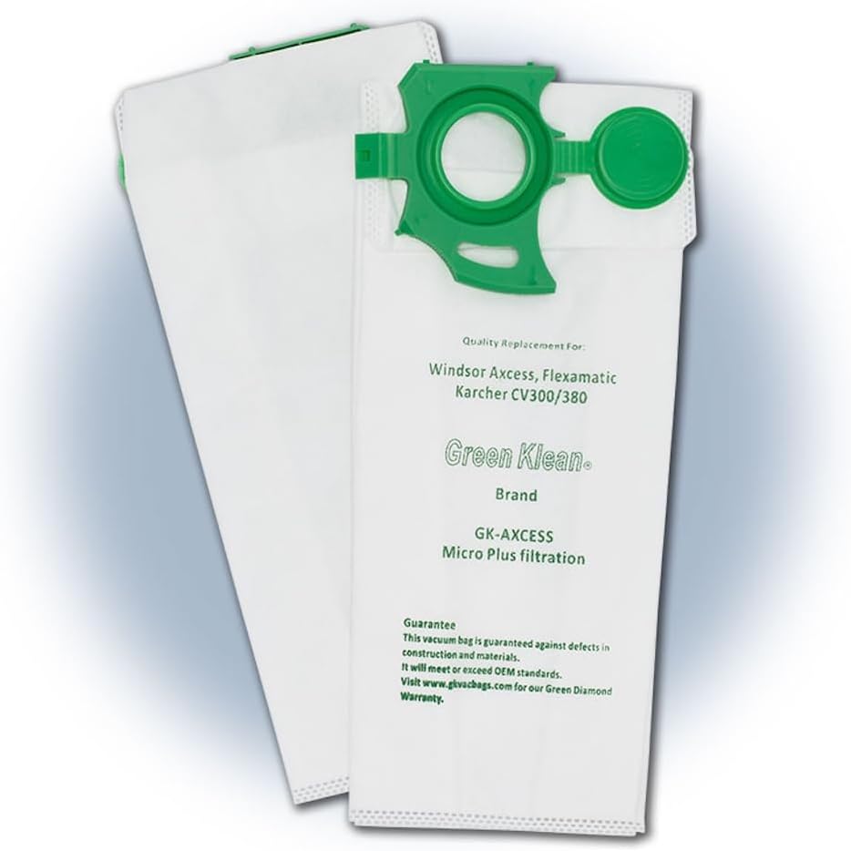 TTS Products HEPA H10 Vacuum Bags Compatible with Sebo Felix & Dart Series – 100 Count (10 Packs of 10) – Replaces 7029ER, 7029WI, 7029A2 – Commercial Micro-Plus Filtration (GK-AXCESS)