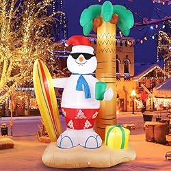 240cm Aufblasbarer Schneemann XXL – Lustige Weihnachtsdeko für Garten & Innenhöfe mit LED-Beleuchtung für große Feiern!