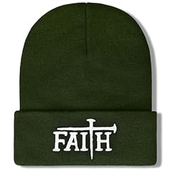 Faith-white Cross/Olive Green