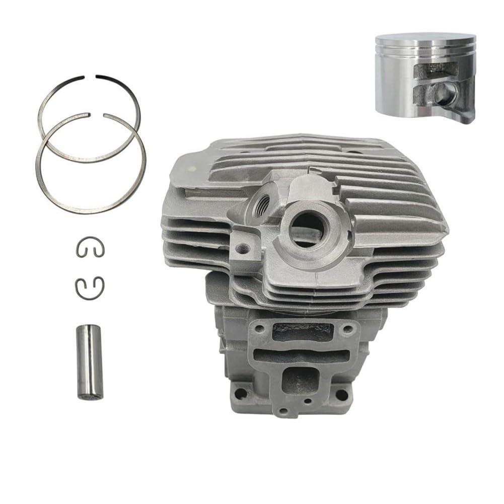 Lecreatekit Kit de cilindro de repuesto para motosierra MS391 - Cilindro metálico recubierto de Nikasil con anillos de pistón, compatible con OEM 1140-020-1204/11400201204