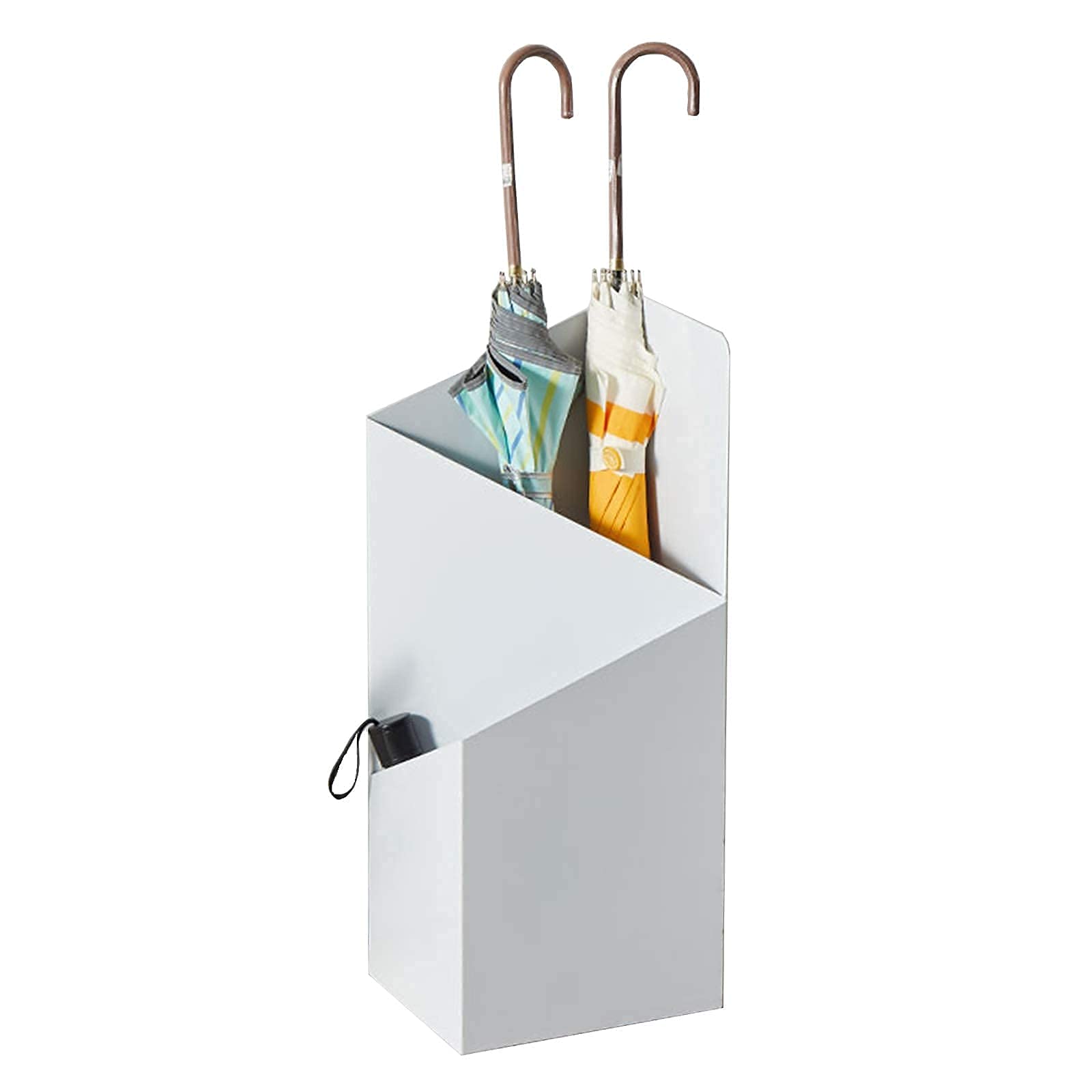 WXPGFEQ Umbrella Stand, Floor-Standing Umbrella Holder Wrought Iron, Heavy Duty Umbrella Storage Bucket for Entryway