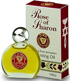 Ein Gedi Blessings from Jerusalem Rose of Sharon Anointing Oil For Prayer 7.5 ml / 0.25 fl.oz., From The Land Of The Bible