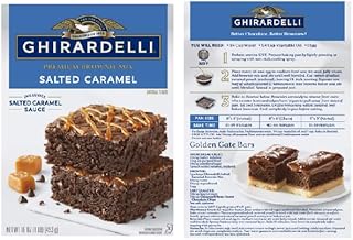 Brownie Mix Caramel Premium Salted Brownie Mix (Pack Of 2 Boxes), 16 Oz. Each Brownie Mix Box.