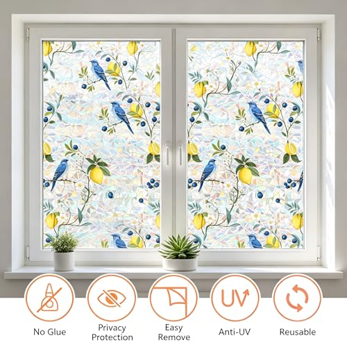 Película de Vinilo para Ventana con Efecto Vitral 17.3 x 78.7 in miniatura 2