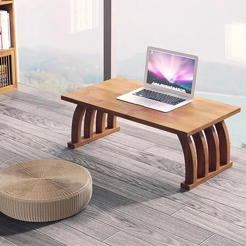 Table basse en bois massif style japonais pour sol et lit - 6