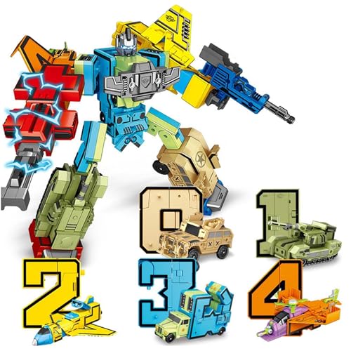 Image of Kidology 10-Pcs Changing Robot Action Toy - STEM Learning Robot For Kids, DIY Building Vehicle, Educational Games For Kids Birthday Gift For Boys & Girls, Yellow