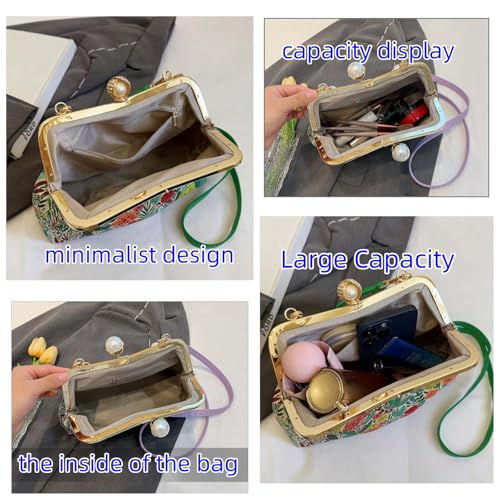 Crossbody Bags for Women Trendy Floral & Leaf Print Fashion Versatile Elegant Purse for Ladies Shoulder Sling Handbags 5