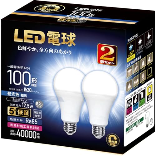LEDd Ή a26mm E26 d100W` Fi12.3W) ʓdES^Cv Ή 2Zbg