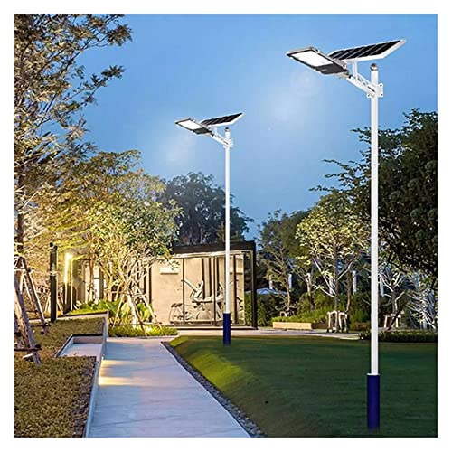 QZCX Farola Solar dividida de 1500w, farola Solar de aluminio for exteriores, luz solar for jardín, lámpara de pared impermeable con Control remoto for casa(600W 668LEDs)
