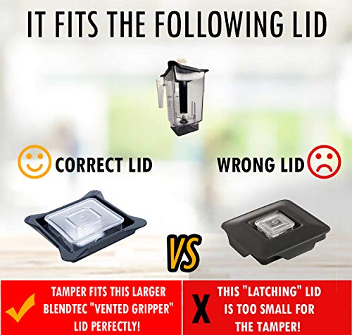 Tapa compatible con licuadoras Blendtec sin BPA miniatura 2