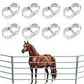 Heavy Duty 1-5/8" Livestock Panel Clamps – Horse & Cattle Corral Connectors – Ranch Grade Panel Clamp Set for Round Pens, Corrals & Kennels - 8 Pack