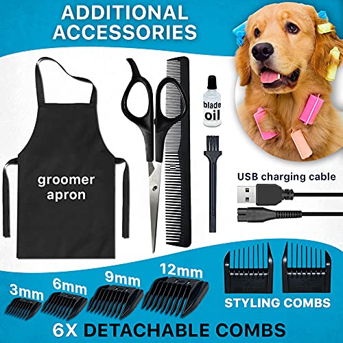 Dog Hair Clippers for Thick Coats Trimmers (red) - Image 6
