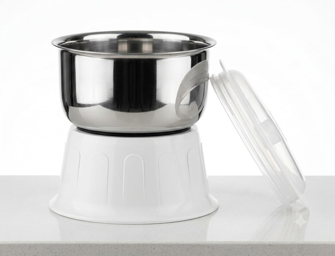 Rigo Chutney Original Jar with Lid Suitable for Havells Mixer Grinder 400 ML Chutney Jar-image-0
