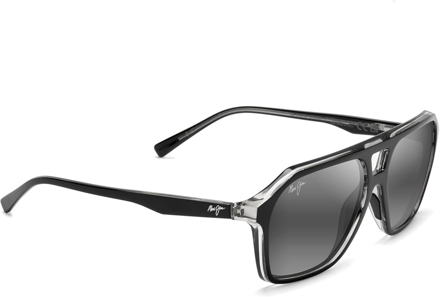 Maui Jim Polarized Men's Wedges Aviator Sunglasses - Image 2