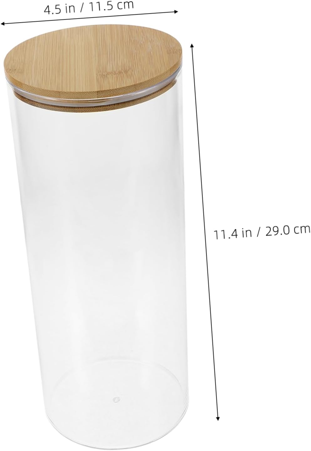 Airtight Storage Jar for Kitchen Grain and Pasta Container with Wide Mouth for Easy Filling and Cleaning for Fridge and Freezer Use