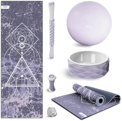 Fitfiu Fitness KITWELL-400 Pack de 4 Accesorios Yoga Pilates Colo...