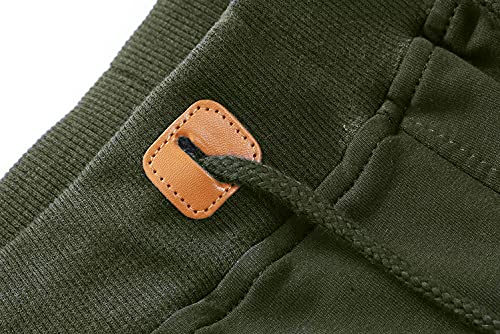 IRELIA 2 Pack Boys Shorts Drawstring Elastic Waist Zipper Pockets Agreen Navy L - image 5