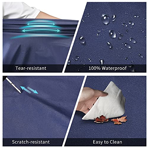 Image of Auto Hub Car Cover Compatible with Maruti Brezza (Model-2022-Till Date) with Mirror Pocket, Weather Proof, Triple Stitched, Brezza Car Cover- Plain Navy