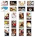 COFFEE, TEA & CAKES postcard set of 20. Made in USA. Post card variety pack with coffee and tea drinking theme postcards.