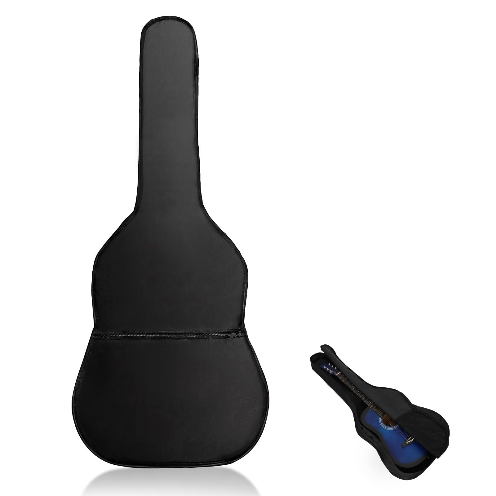 BESPORTBLE Estuche de Guitarra de 40/41 Pulgadas de Tela Oxford 420d, Bolsa Portátil para Guitarra Acústica y Clásica Correa Ajustable, Funda de Viaje Resistente para Instrumentos Musicales