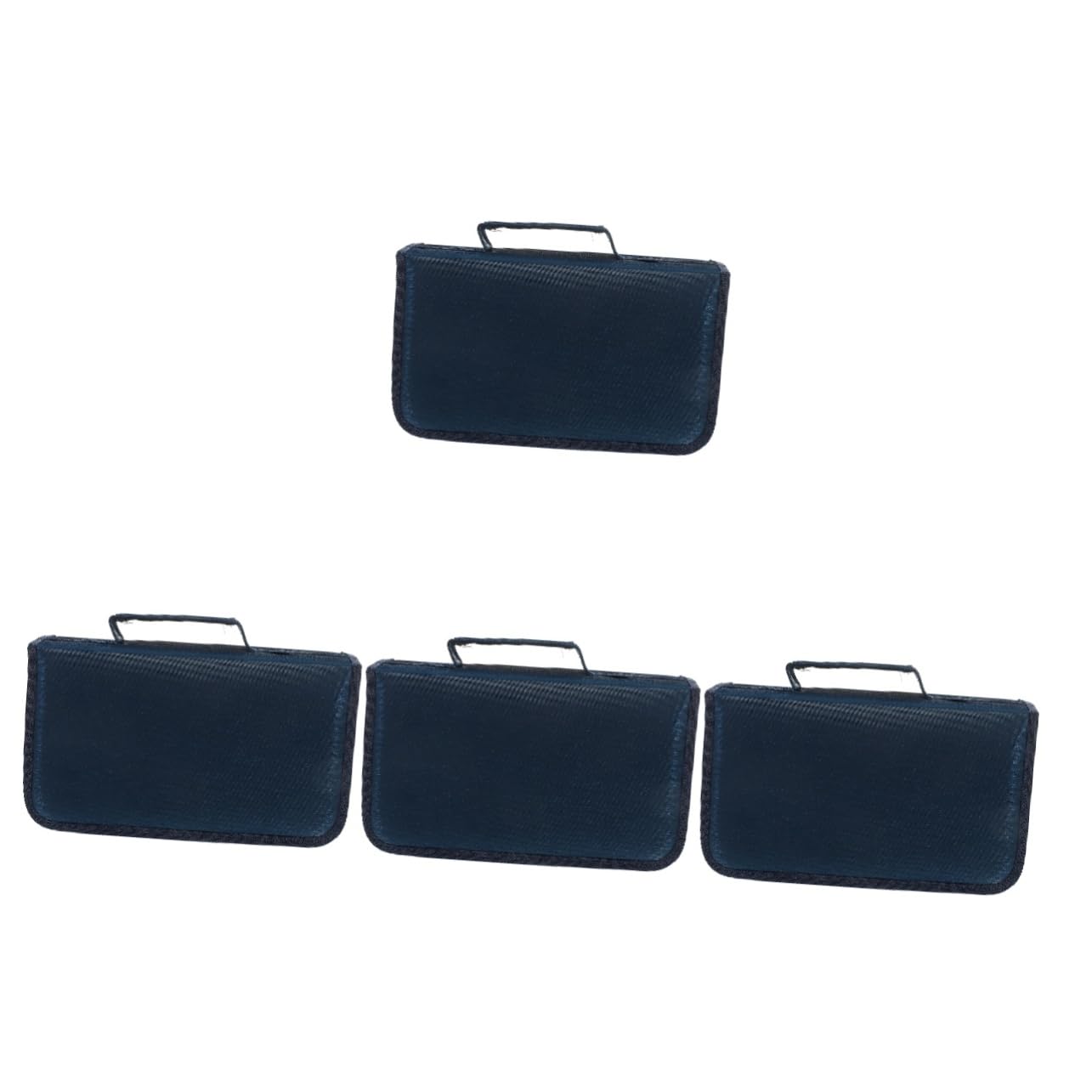 Mobestech 4pezzi Custodia Cd Portatile Capacità Organizer Elegante Per Dvd e Cd Protezione Da Graffi e Danni Perfetta Per Auto e Casa Profondo