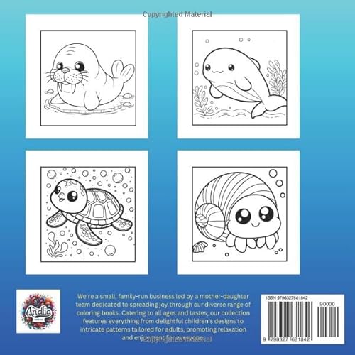 Ocean Wonders Bold and Easy Coloring Book: Featuring 50 Cute and Adorable Designs About Sea Creature