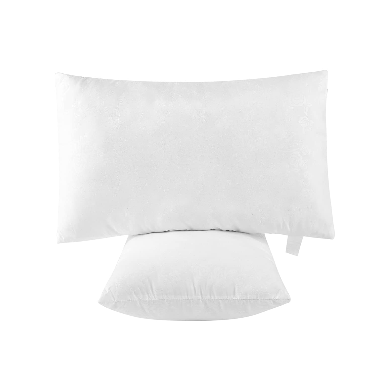 ORANIFULLumbar Pillow Inserts 12x20 Set of 2 Square Throw Pillows Euro Decorative Cushion Inner 7D Hollowfibre Filling Cojines for Sofa/Couch/Bed/Indoor/Office