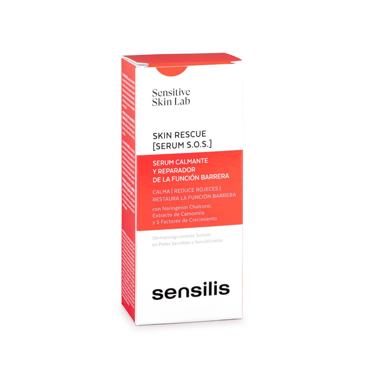 Sensilis - Skin Rescue Serum S.O.S, Reparierendes Serum, 30 ml | Niacinamid, Panthenol, 5 Wachstumsfaktoren, Beruhigt, Repariert, Feuchtigkeit, Rötungen, Rosacea, Serum, Gesichtspflege
