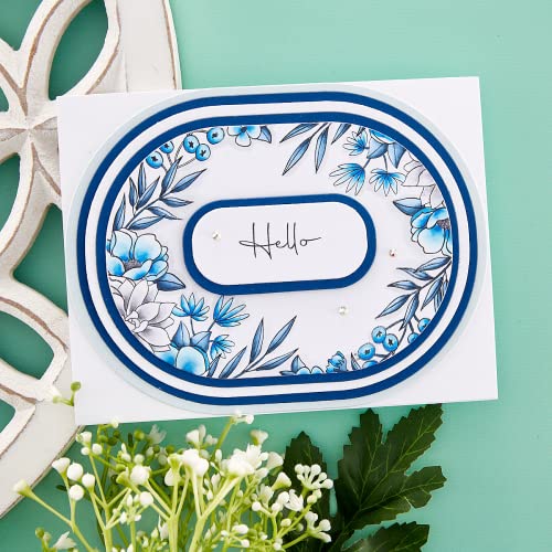 Spellbinders- Essential Stylish Ovals Etched Dies from The Stylish Ovals Collection, Metal, ONE - Image 4