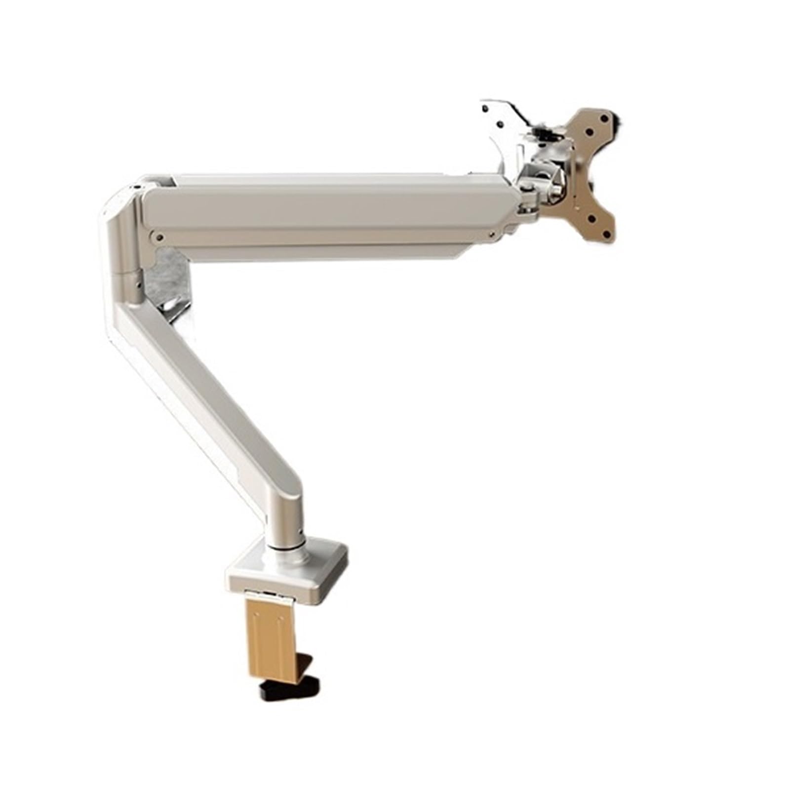 Ikpgbzxm Single Screen-White Computer Monitor Stand Robotic Arm Desktop Rotating Screen(Single Screen-White)